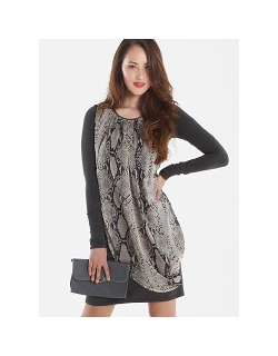 Платье для кормящих Mothers en Vogue Goddess Drape, змеиный принт