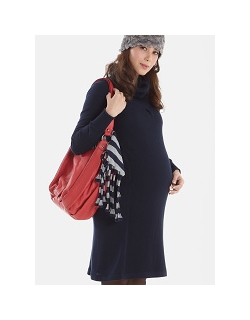 Платье для кормящих Mothers en Vogue Waffle Knit, синий (Blue Night)