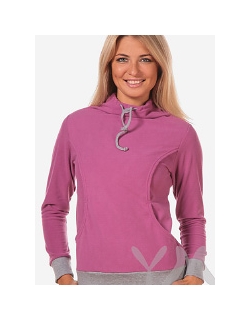 Толстовка YammyMammy (ями мамми) флисовая, цвет "георгин"