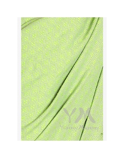 Слинг с кольцами YammyMammy (yummy mummy), цвет "салатовый/серый"