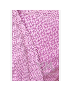 Слинг-шарф YammyMammy (ямимами) тканый, цвет "фиалка/розовый"