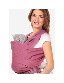 Май-слинг YammyMammy (yummy mammy) тканый, цвет "розовый/серый"