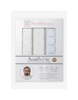 Набор пеленок SwaddleDesigns SwaddleLite Sparklers Blue