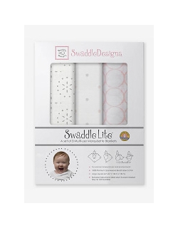 Набор пеленок SwaddleDesigns SwaddleLite Sparklers Pink