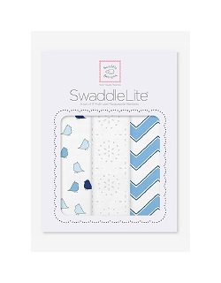 Набор пеленок SwaddleDesigns SwaddleLite Blue Chevron Lite