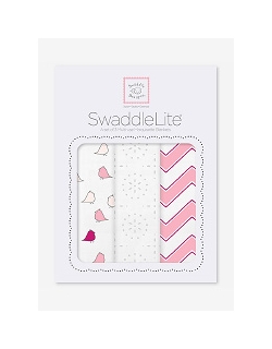 Набор пеленок SwaddleDesigns SwaddleLite Pink Chevron Lite