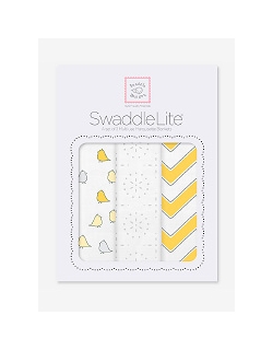 Набор пеленок SwaddleDesigns SwaddleLite Yellow Chevron Lite
