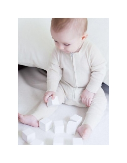 KoCoi Комбинезон-поддева детский из шерсти мериноса, натур