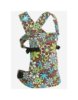 Эрго-рюкзак I love mum (Ilovemum), цвет "коричневый/цветы"