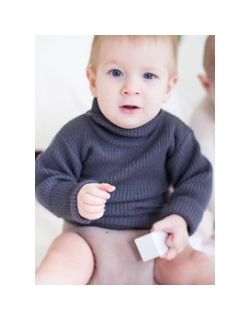 KoCoi Свитер детский из шерсти мериноса, графит