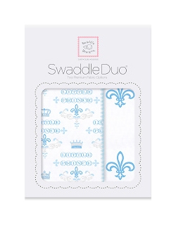 Набор пеленок SwaddleDesigns Swaddle Duo Fleur de Lis