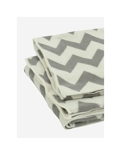 Jollein вязаный плед для новорожденных, цвет "grey/off-white"