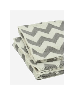 Jollein вязаный плед для новорожденных, цвет "grey/off-white"