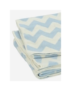 Jollein вязаный плед для новорожденных, цвет "blue/of-white"