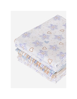 Комплект муслиновых пеленок для новорожденных Jollein, Star boy