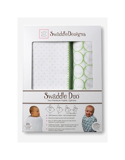 Набор пеленок SwaddleDesigns Swaddle Duo Kiwi Classic