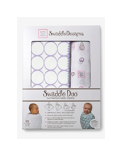 Набор пеленок SwaddleDesigns Swaddle Duo L Peace/LV/SW