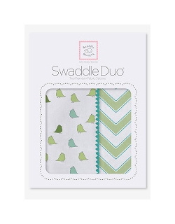 Набор пеленок SwaddleDesigns Swaddle Duo KW Chickies/Chevron