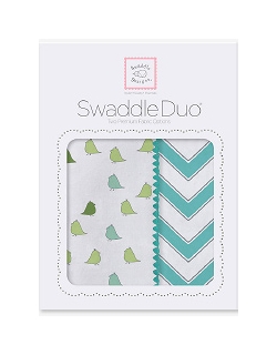 Набор пеленок SwaddleDesigns Swaddle Duo TQ Chickies/Chevron