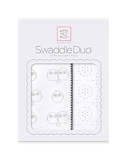 Набор пеленок SwaddleDesigns Swaddle Duo Serling Pstl Baby Owls