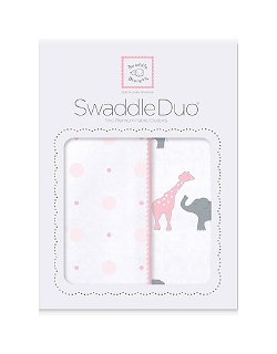 Набор пеленок SwaddleDesigns Swaddle Duo Pink Circus Fun