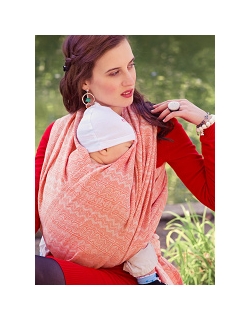 Слинг-шарф Diva Milano cо льном, Etna Arancio