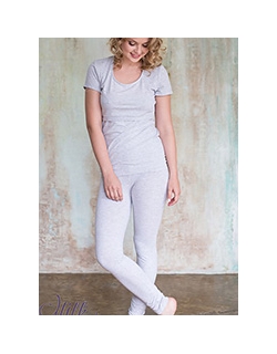 Леггинсы для беременных и родивших Milk Rivers, серый меланж