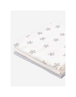Комплект фланелевых пеленок для новорожденных Jollein, Starfish grey