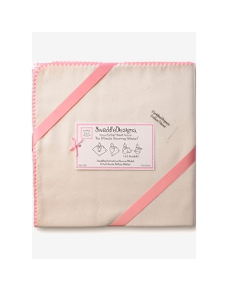 Фланелевая пеленка Organic Bright Pink Edge