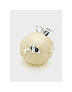 Мексиканский бола Белый с серебряными дельфинами