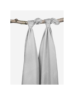 Комплект бамбуковых пеленок для новорожденных 2 шт. Jollein, grey