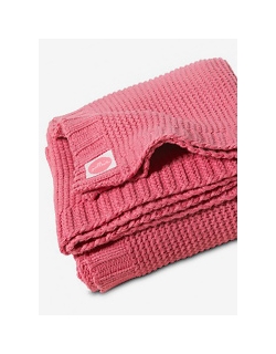 Jollein вязаный плед для новорожденных (косичка), цвет "малиновый"