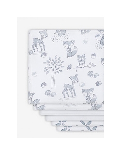 Комплект муслиновых пеленок для новорожденных Jollein, Forest friends