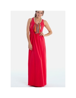 Платье для кормления Mothers en Vogue Must Have V-Neck Maxi, ягодный (Teaberry)