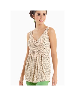 Топ для кормления Mothers en Vogue "Wrap Top", без рукавов, принт "Sophora"