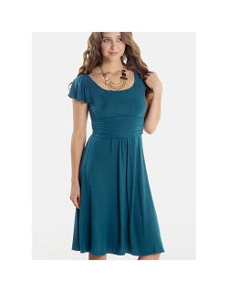 Платье Mothers en Vogue "Juliet" короткий рукав, морская волна