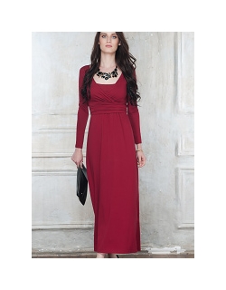 Платье для кормящих и беременных Diva Nursingwear Alba Maxi дл.рукав, цвет Berry