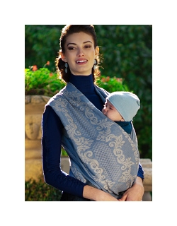 Слинг-шарф Diva Milano cо льном, Barocco Siciliano Notte