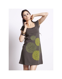 Платье Mothers en Vogue "Crisalis Print", цвет серый