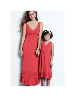 Платье Mothers en Vogue "Havanna Maxi", цвет коралловый