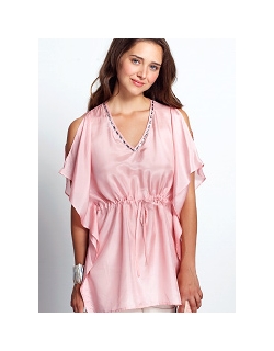 Топ для кормления Mothers en Vogue "Luxe Silk Kaftan", розовый