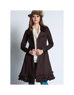 Плащ "Wuthering Cotton Sateen", цвет коричневый