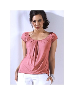 Топ для кормления Mothers en Vogue "Slouchy Pleated", цвет розовый