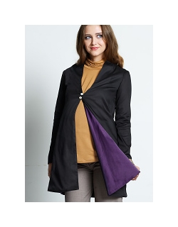 Двусторонний плащ Symphony, цвет фиолетовый-черный