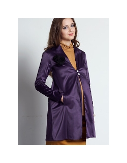 Двусторонний плащ Symphony, цвет верблюжий-фиолетовый