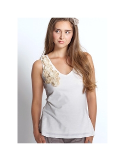 Топ для кормления Mothers en Vogue "Twill & Twirl" белый