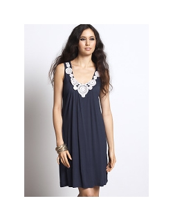 Платье для кормления "Zahra Applique", синий