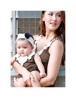 Боди Zahra Applique для малыша, коричневый