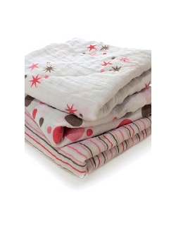 Aden&Anais набор 3 средних муслиновых пеленок, Star Light (звездный свет)