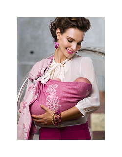 Слинг с кольцами Diva Milano с шерстью, Reticella Rosa